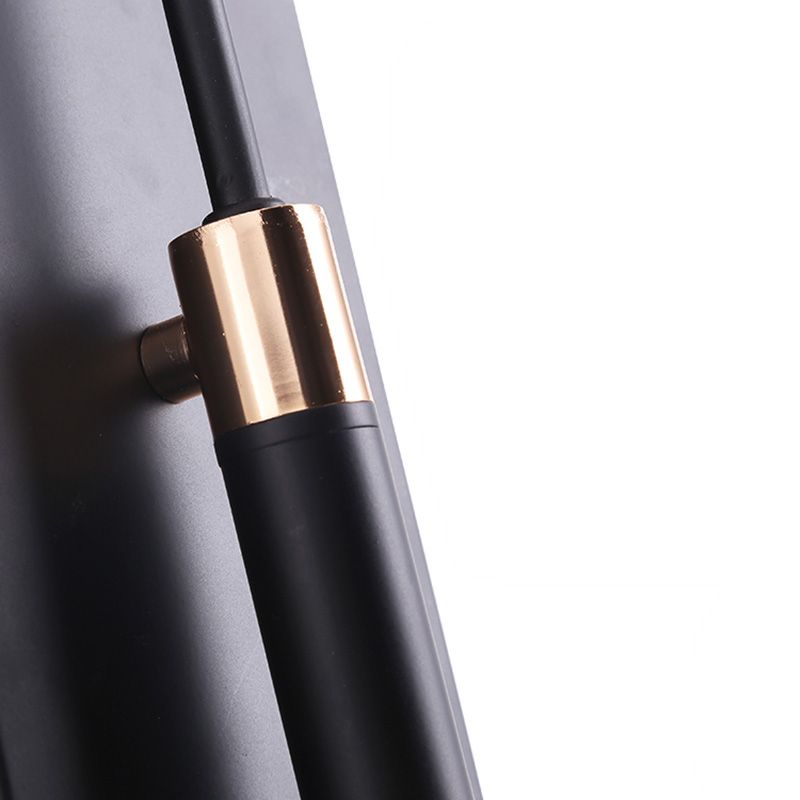 Indoor Wall Lamp with Conical Shade Metal Modernist 1 Head Black/White Wall Mounted Light Fixture for Living Room