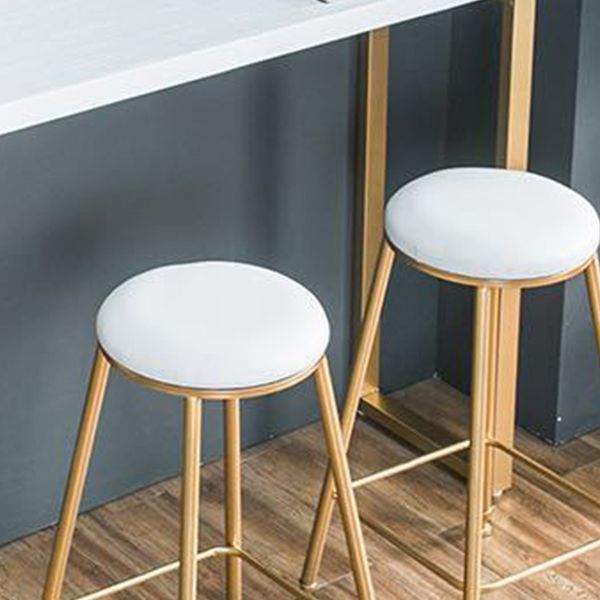 Glam Bar Table Set 1/3 Pieces Rectangle Wood Counter Table with Stools