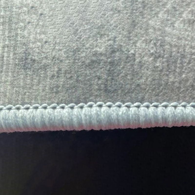 Dunkelgrau moderner Teppich Polyester abstrakter Farbstück Teppich Waschbar Teppich für Wohnzimmer