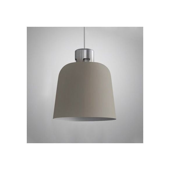 Lámpara colgante de comedor de comedor de sombra de sombra de cubo una bombilla de 9 "/10" /11.5 "/14" de ancho de ancho simple luz colgante de techo en gris