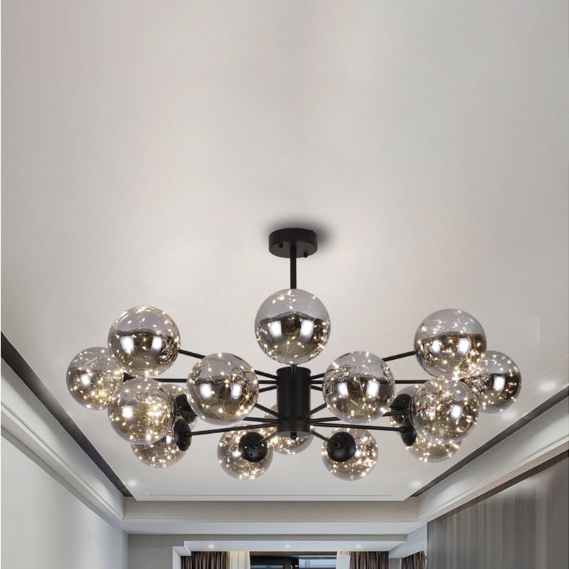 Kugeln Kronleuchter zeitgenössischer Kronleuchter Glas Multi -Leuchten hängen Leuchten