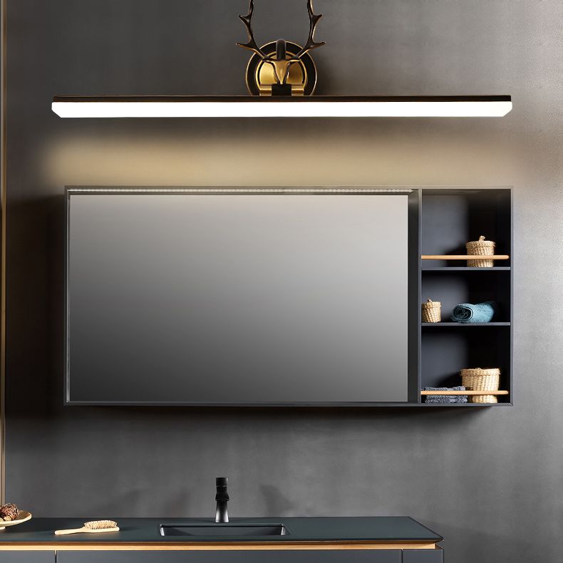 Midden-eeuwse luxe stijl gestroomlijnde wand gemonteerd ijdelheid lichten koper spoeling mount wand sconce voor badkamer