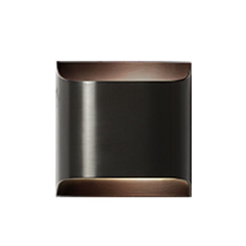 Square Shade Metal Wall Sconce Modern Style Multi Lights Wall Lighting Fixtures in Black