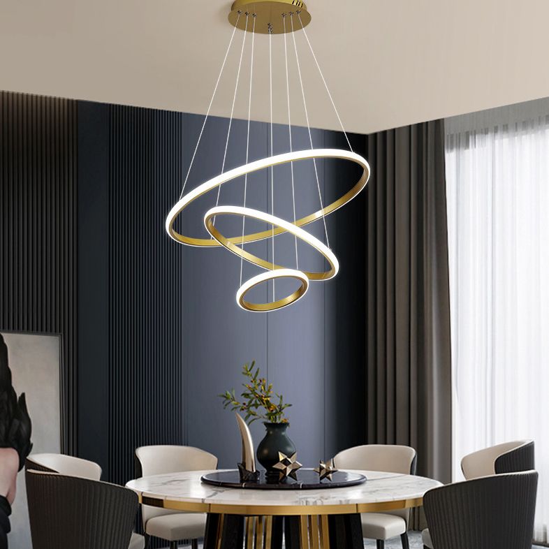 Luce a sospensione a sospensione a più livelli Luci a sospensione in gel di silice in stile nordico