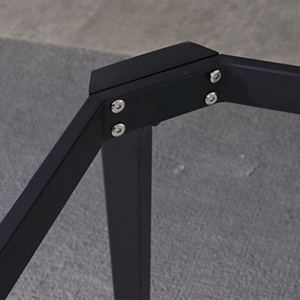 Rectangle 4 Legs Industrial Table Sintered Stone Fixed Table for Kitchen