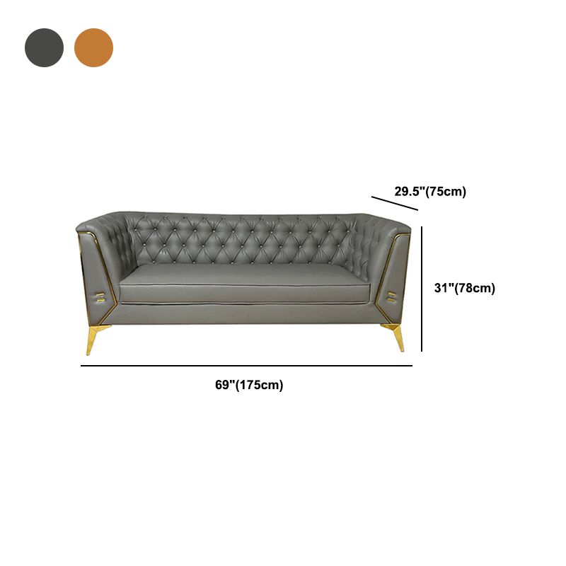 30.70" High Tuxedo Arm Sofa with Tufted Split-Back for Living Room