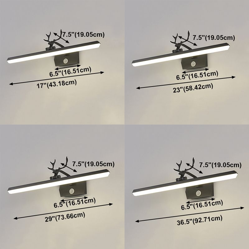 Lineare Form Metall Wandleuchten Moderner Stil Einer Lichtspiegel Wandhalterung Leuchte Leuchte