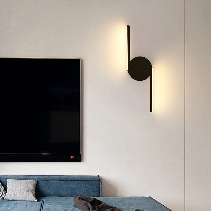 Modern Style Metallic Wall Light Linear LED Wall Light Sconce for Bedroom