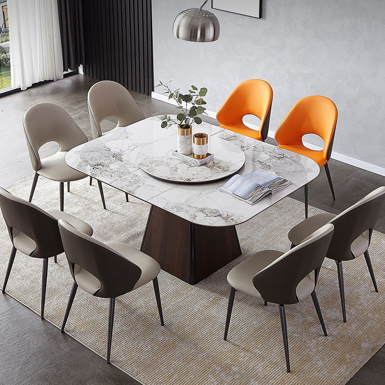 Home Armless Dining Chairs Dining Room Open Back Dining Side Chair