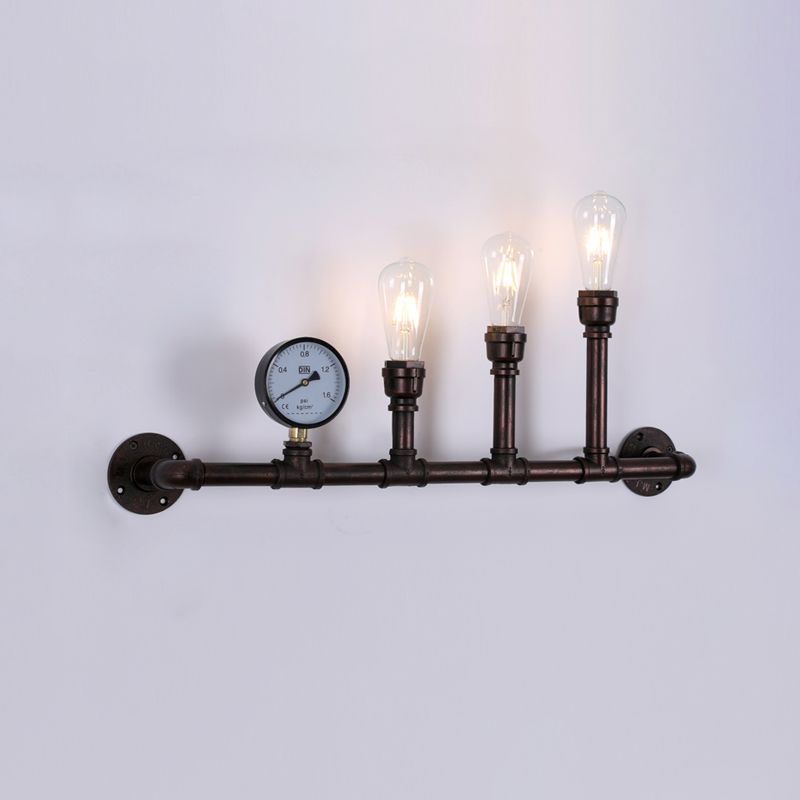 Stile industriale Metal Wall Sconce Acqua Tubatura Luce murale per ristorante