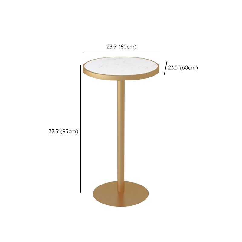 Contemporary Style 1/2/5 Pieces Stone Bar Table Set for Living Room