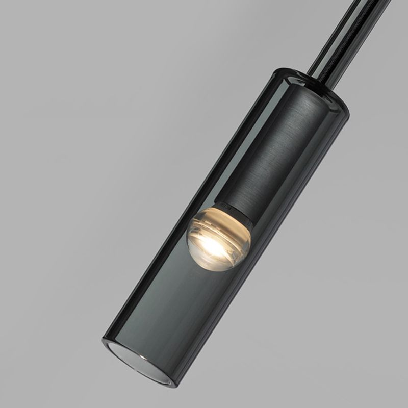 Modernism Wall Sconce Glass Wall Light Fixture in Black for Bedroom