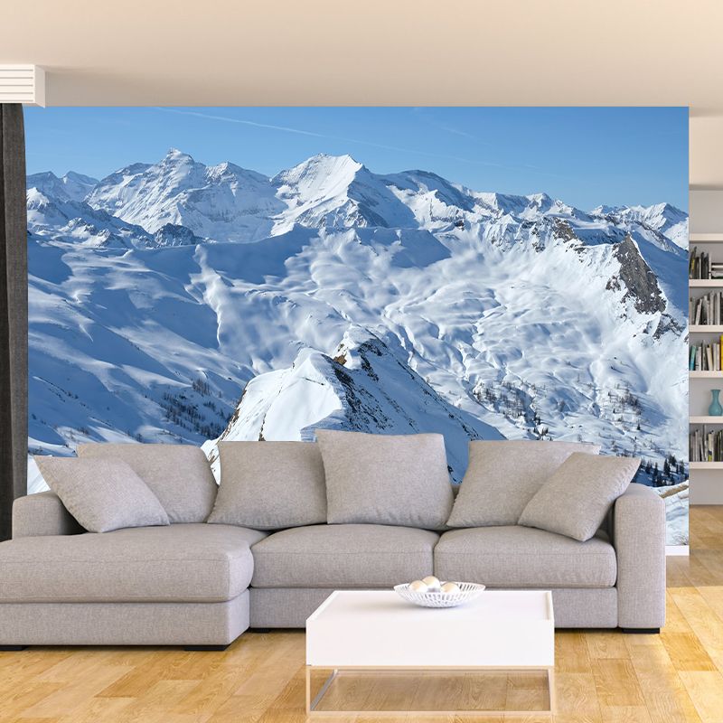 Horizontal Photography Mountain Mural Environment Friendly Wallpaper for Wall Decor