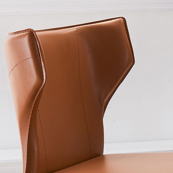 Moderner Ledermatt Mattes Side Stuhl Wingback Side Stuhl für Esszimmer