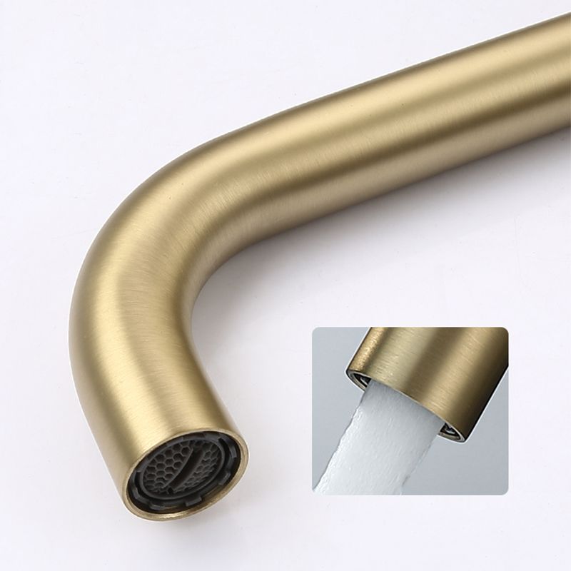 Single Handle Basin Faucet Circular Luxury Vanity Sink Faucet for Bathroom