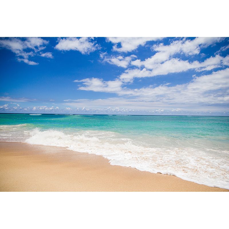 Beach Seascape Mural Wallpaper Modernist Wallpaper Wall Decoration for Bedroom Living Room