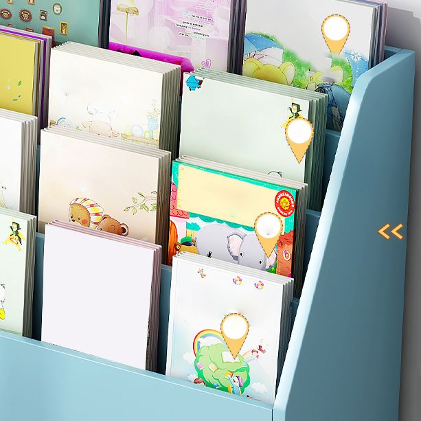 Scandinavian Book Display Closed Back Wood Children's Bookshelf