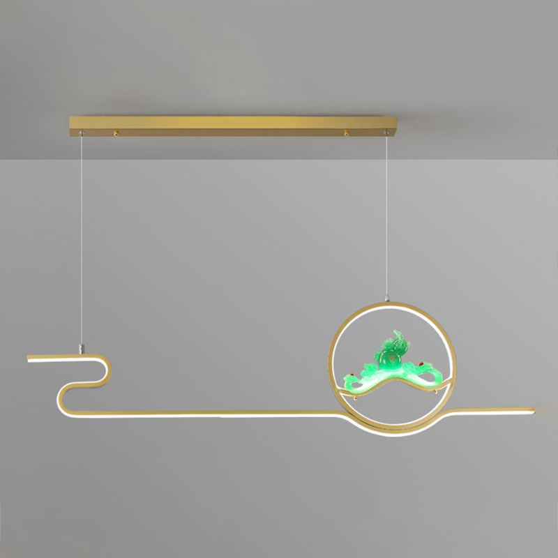 Estilo contemporáneo Luces de isla lineal Luces de metal 2 Lighting Lighting Lighting Accesorios