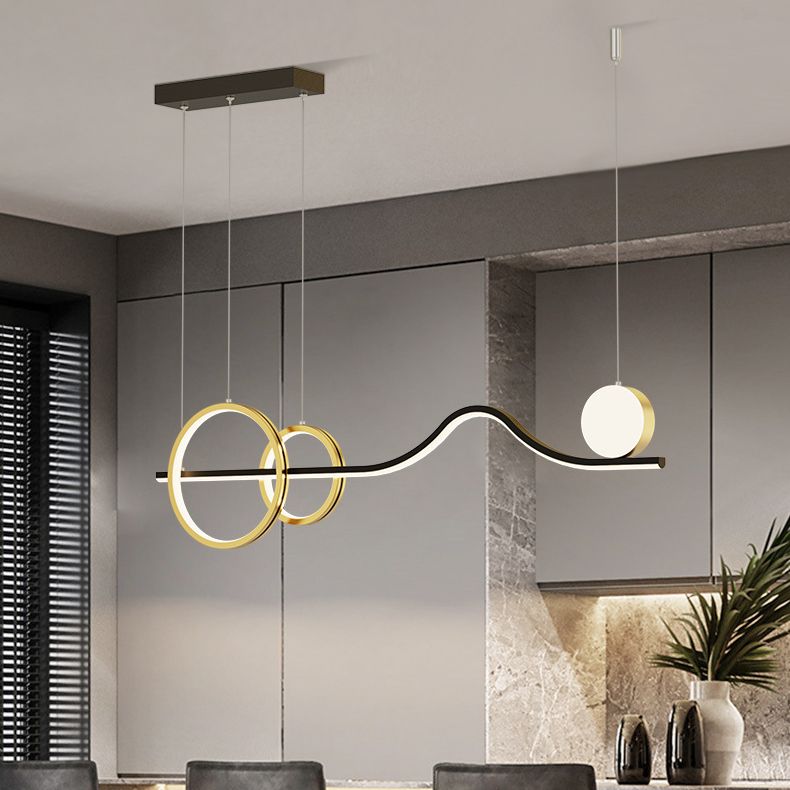 Modern Hanging Ceiling Light 4 Light Pendant Lighting Fixtures for Dining Room