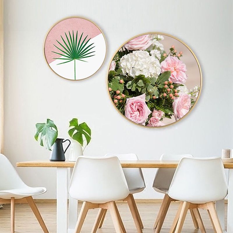 Nordische botanische Malerei auf Leinwand, helle Farbe, Fotografie, Wanddekoration, mehrere Größen