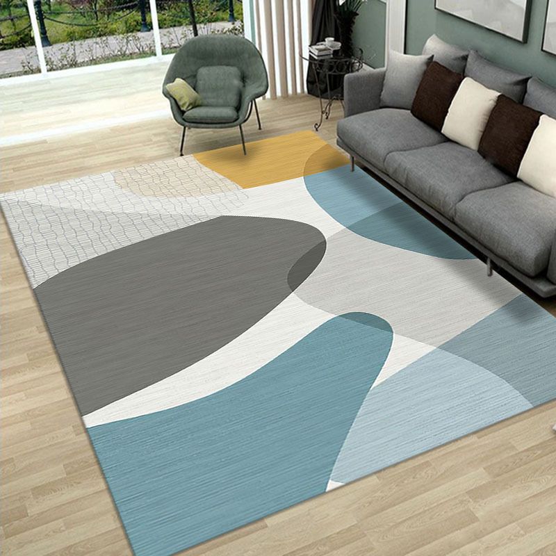 Hellrosa moderner Teppich Color Lump Indoor-Teppich, waschbarer Teppich für die Inneneinrichtung