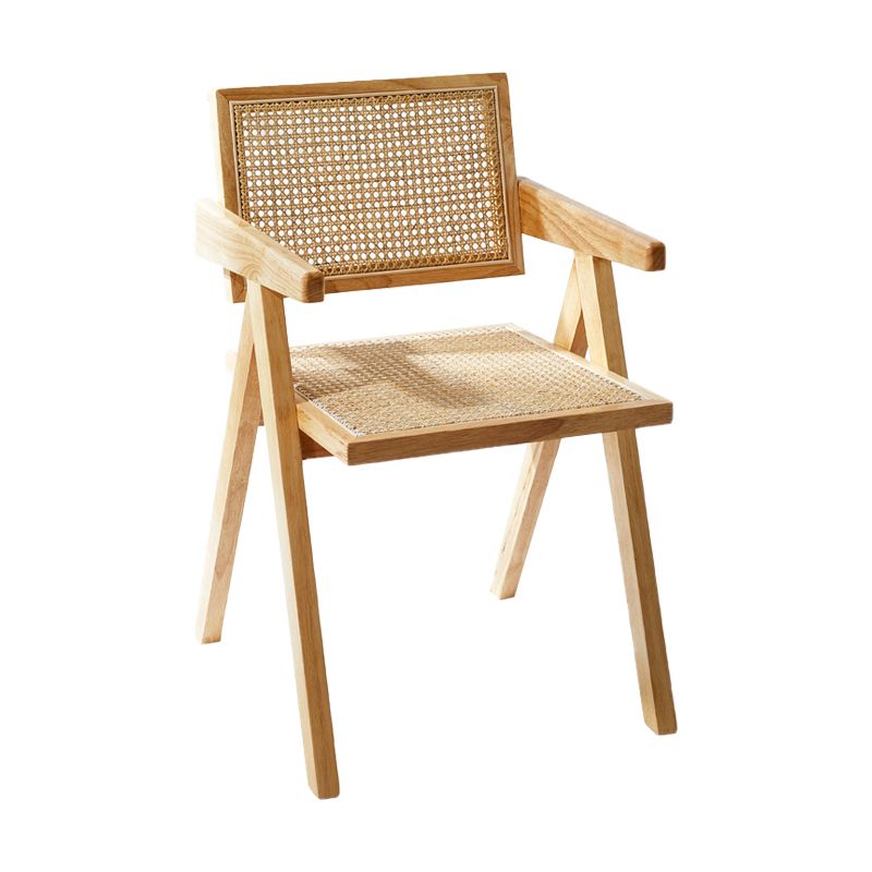 Wooden Dining Side Chairs Modern Indoor-Outdoor Open Back Dining Chair, 20'' Wide