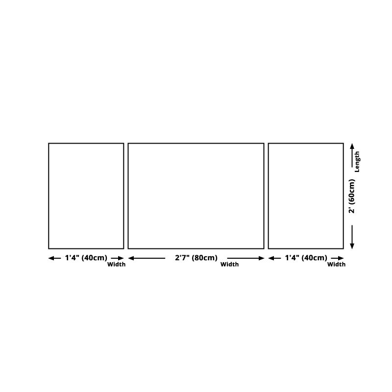 Décoration murale de forêt mystérieuse tropicale, couleur douce, art sur toile pour salon, ensemble de 3