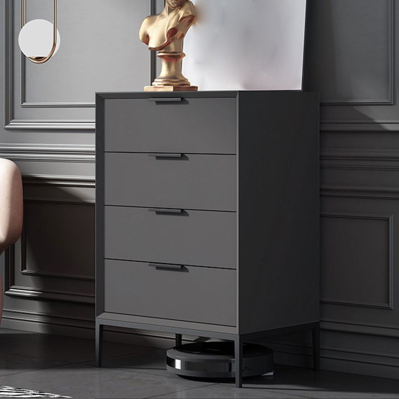 Contemporary Rectangle Accent Chest With3/4 Drawers and Straight Legs