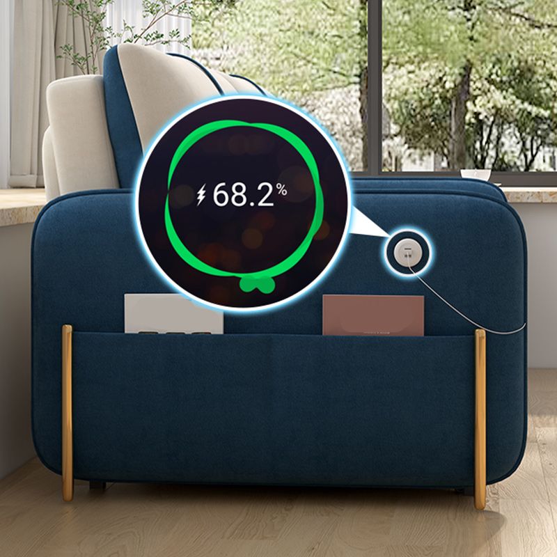 33" Wide Glam Futon Sofa Bed Futon Cushion Back Sleeper Sofa