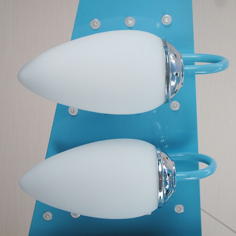 Kids Sky Blue Hanging Light Combat Airplane Metallic Chandelier for Theme Park Bedroom