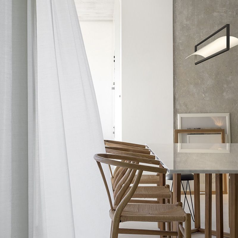Contemporary Style Linear Hanging Pendant Light Metal 1- Light Hanging Light