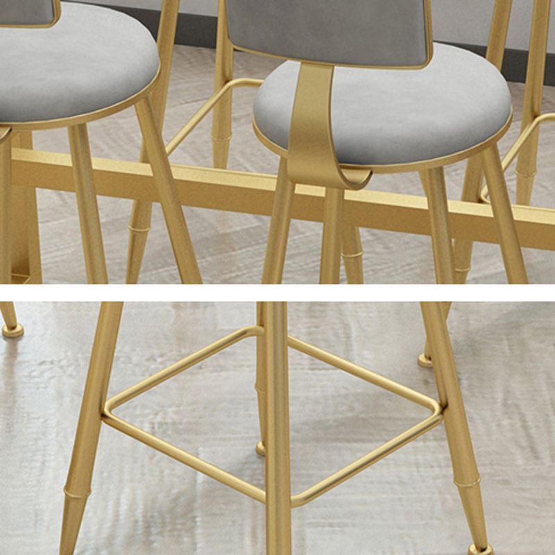 Glam Bar Table Set 1/5/9 Pieces Rectangle Stone Counter Table with Stools for Living Room