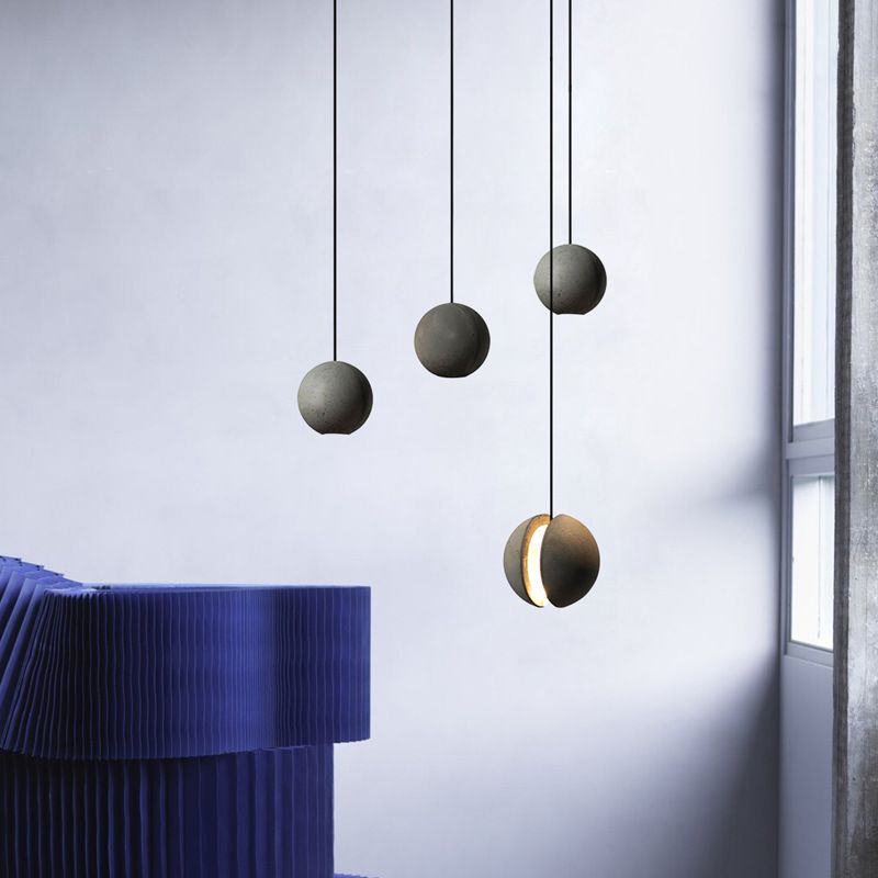 Moderne Moon Planeet Shade Hanging Light Resin 1 lichte hanglamp voor woonkamer