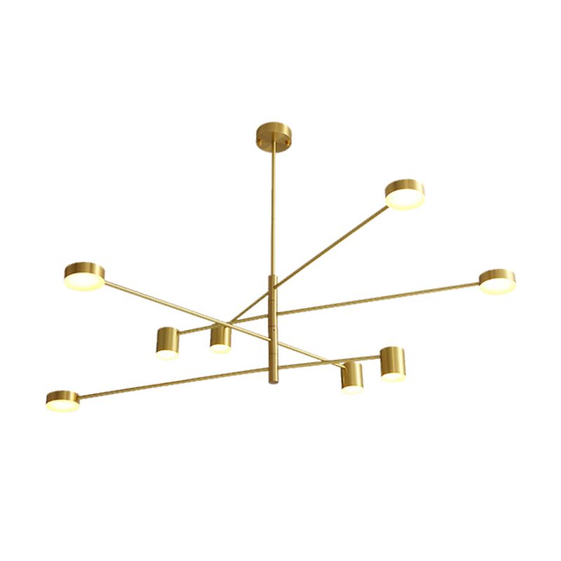 Modern Gold Multi Tier Chandelier Light Fixtures Restaurant Hanging Chandelier