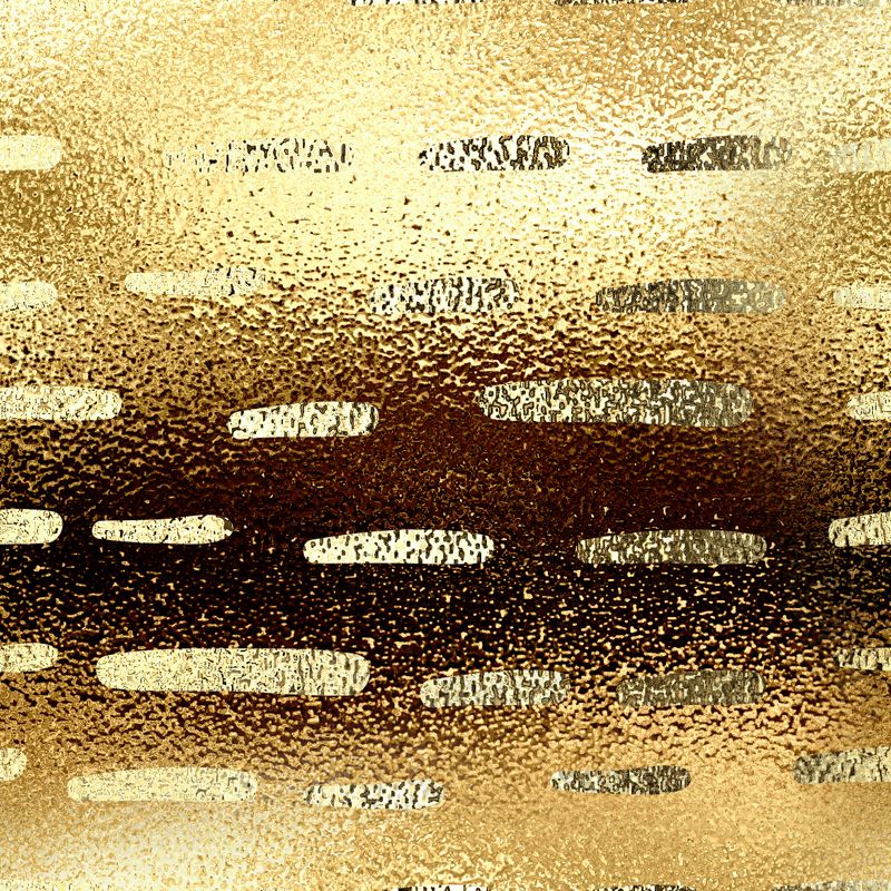 Striped Foil Wallpaper Mural Gold Modernist Wall Decor for Bedroom, Custom Printed