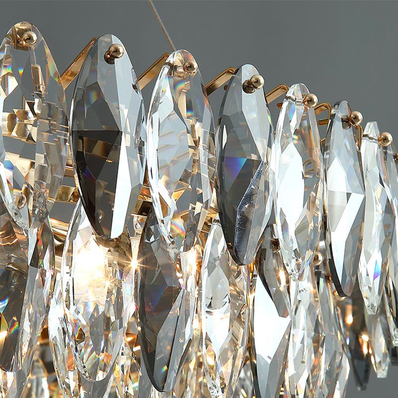 Post Modern in stile Crystal Island Light Smoke Grey Grey Simplicità Ampiccarsi per sala da pranzo