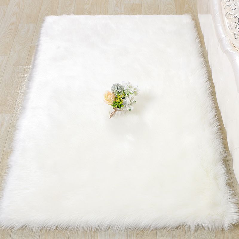 Comfort Shag Area Rug Calming Solid Polypropylene Carpet Easy Care Washable Rug for Living Room