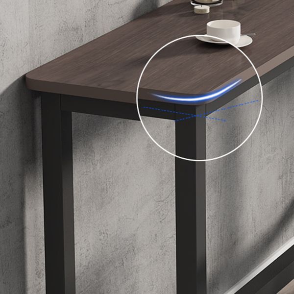 Modern Rectangle Wood Bar Table 2/3/4/5 Pieces Bar Table Set for Cafe