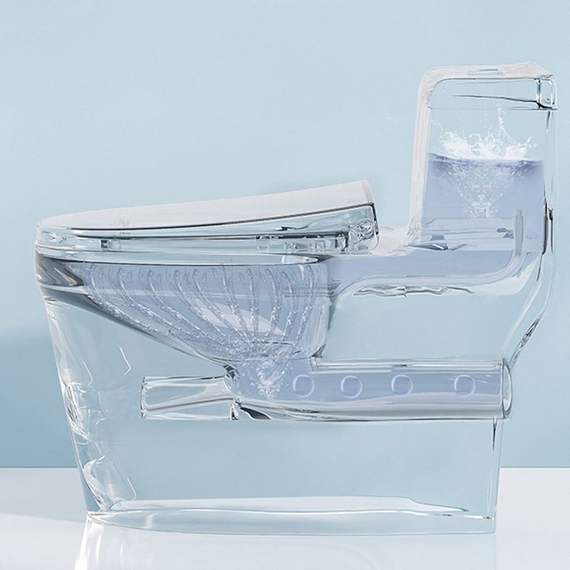 Modern One Piece Flush Toilet Floor Mount Urine Toilet for Bathroom