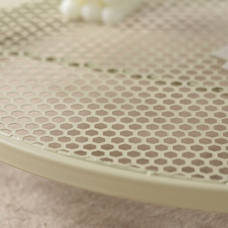 16"H Contemporary Coffee Table White Coffee Cocktail Table with Storage