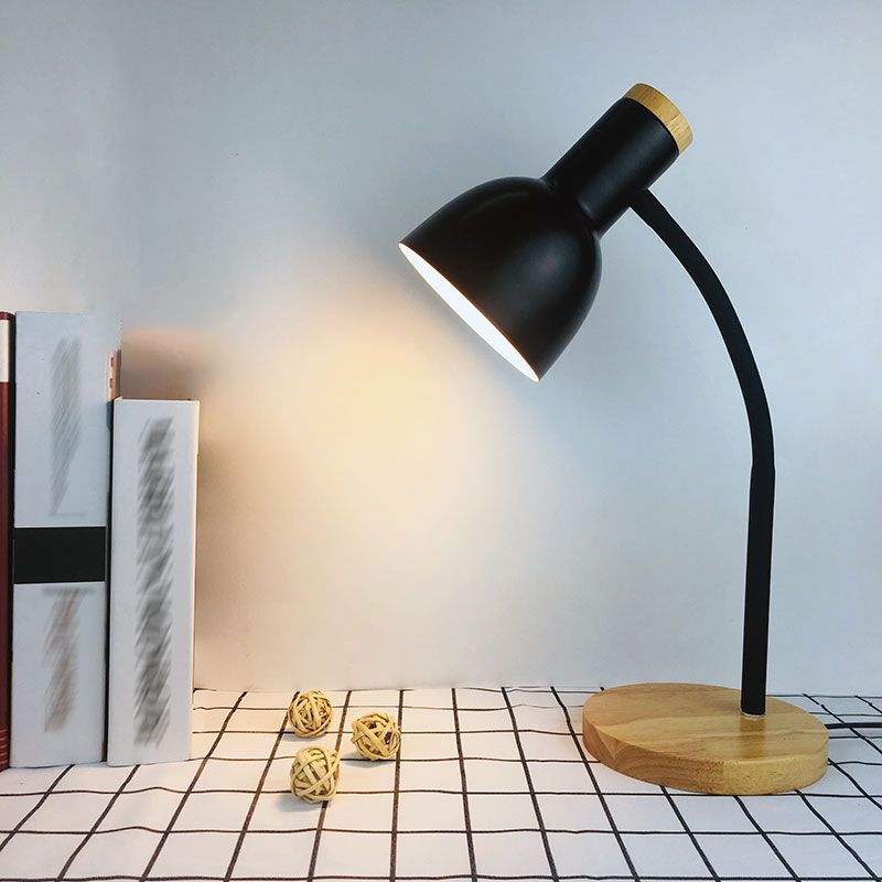 Lampes de table de nuit macaroon Bell 1-Light LAXS DE LA LIGNE AVEC DE L'OBEIE MÉTALES POUR CHAMBRE