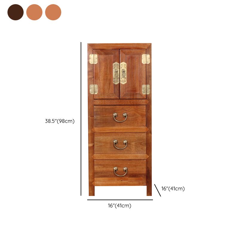 Traditional Solid Wood Storage Chest Bedroom Chest with Drawers