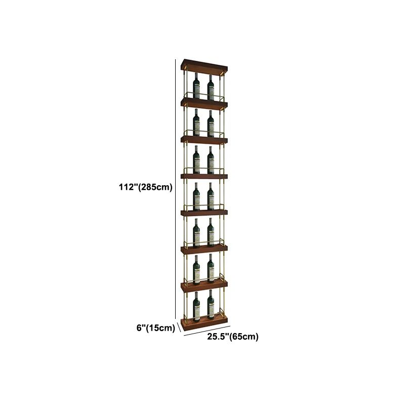 Modern Floor Wine Holder Rack Metal Wine Holder Rack with Shelf