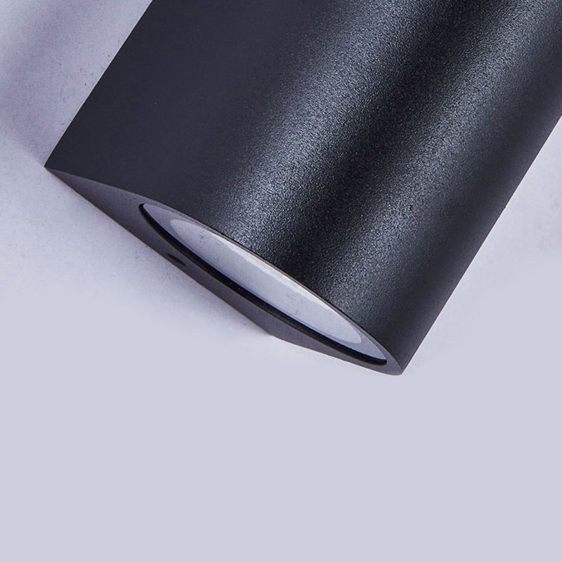 Schwarze geometrische Wandleuchte leichte moderne Stil 2 Leichter Aluminium-Lampe für den Outdoor