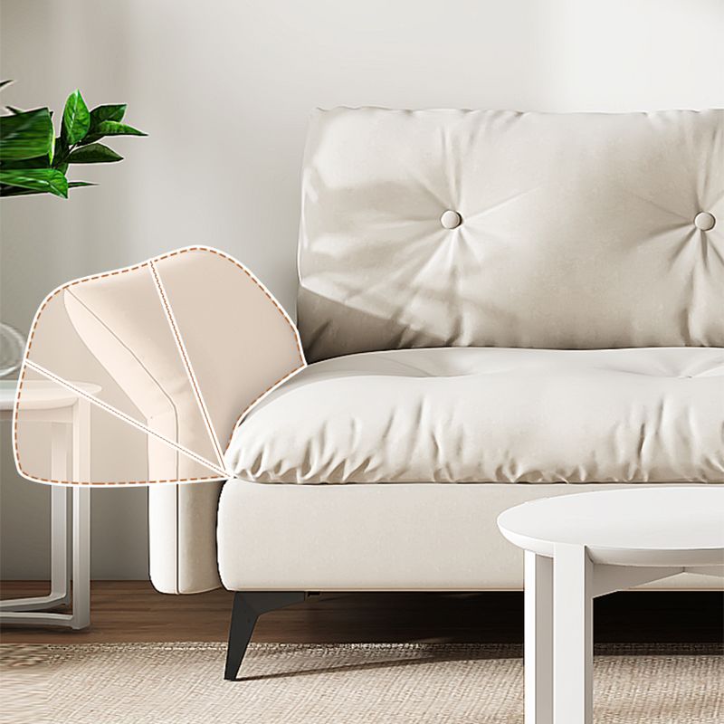 Glam Tufted Split-Back Flared Arm Living Room 2-seater Stationary Sofa