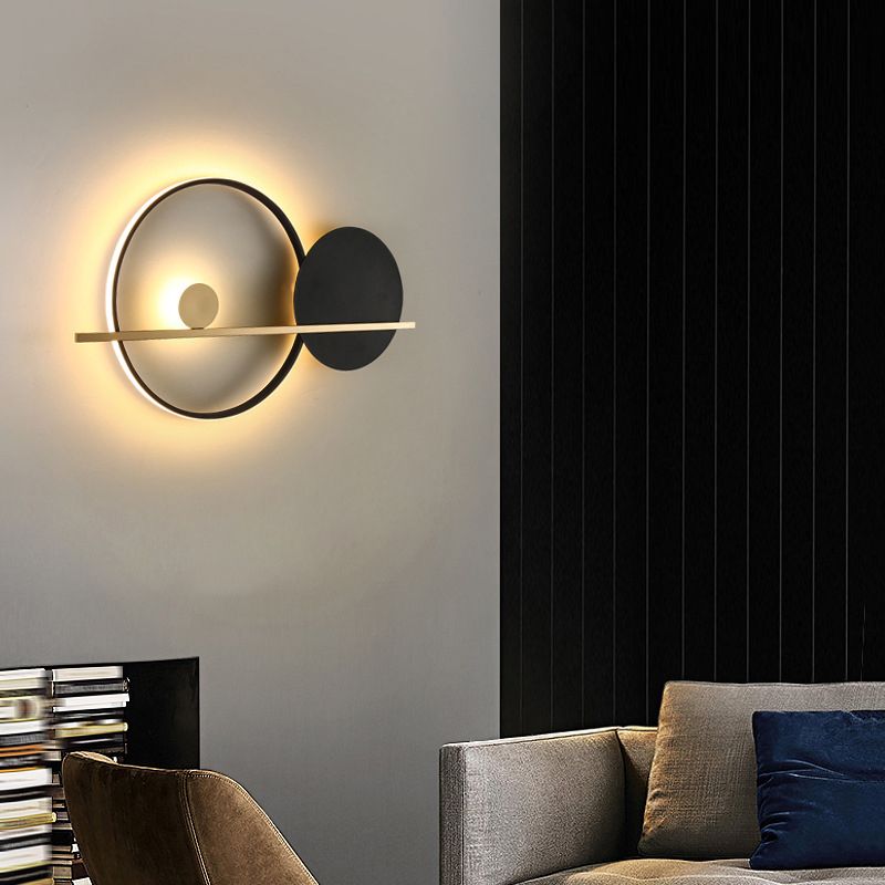 LED Bath Vanity Lighting Modern White/Black Wall Light for Bathroom