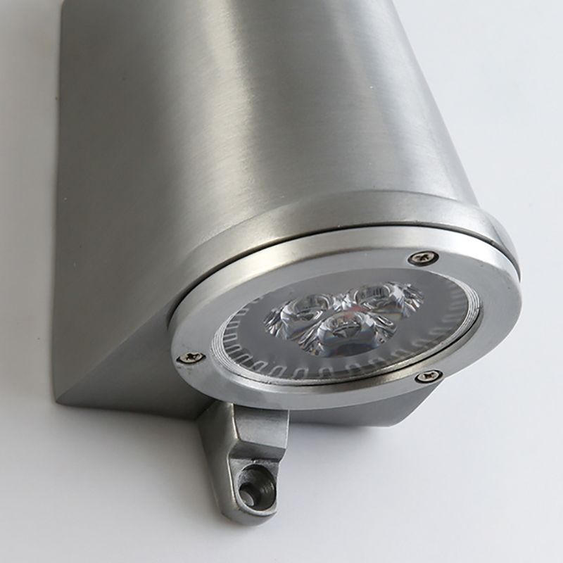 Geometric Simplicity Metal 1 Light Outside Wall Light Fixture