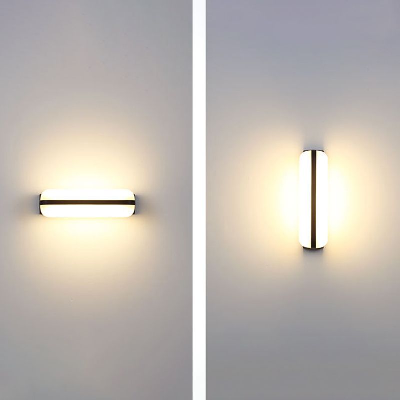 Moderna lampada a parete ovale in alluminio Light Sconce Light per balcone