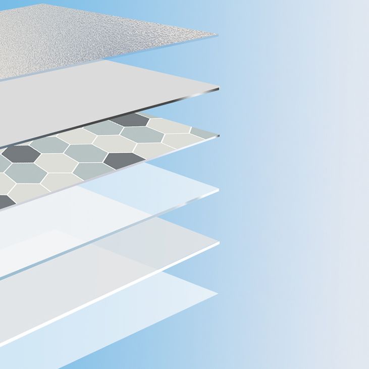 Modern Vinyl Floor Planks Peel & Stick Lattice Printed PVC Flooring