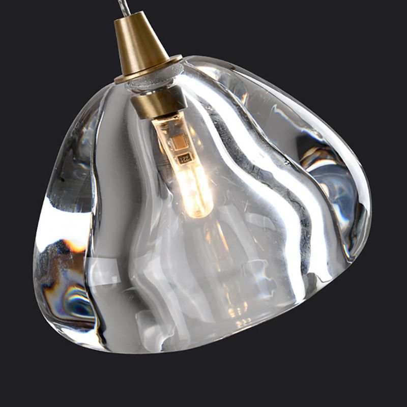 Teardrop Hanging Pendant Light Simplicity Style Crystal Down Lighting Pendant for Bedroom